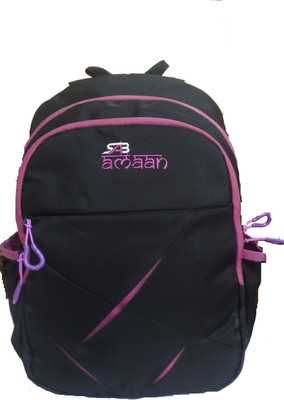 

AMAAN BP0330A 2.5 L Backpack(Black, Purple)