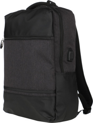 

Essos Slim Profile CEO Fabric 14 L Laptop Backpack(Grey, Black), Jedi grey