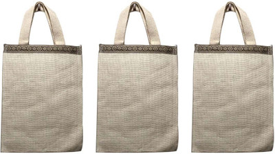 

Srujan SHLB-17 White (pack of 3) Lunch Bag(White, 10 L)