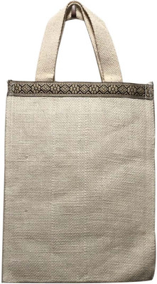 

Srujan SHLB-03 Jute White Lunch Bag(White, 10 L)