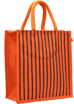 

AGGDA Jute Waterproof Lunch Bag(Orange, 12 L)