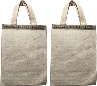 

Srujan SHLB-10 White (pack of 2) Lunch Bag(White, 10 L)
