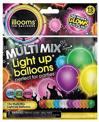 

Illoom Balloon Solid IBLED Balloon(Multicolor, Pack of 15)