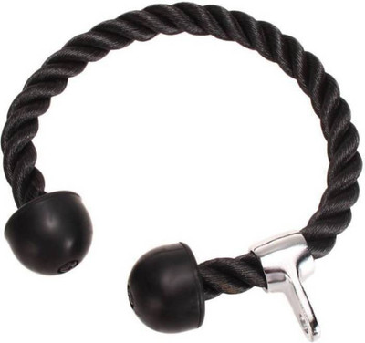 N.VCOMMUNICATION24X7 FITNESS BEST QUALITY TRICEP ROPE Triceps Bar(Black)