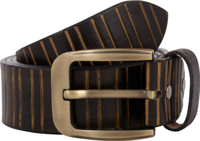 

Exotique Men Casual Black Genuine Leather Belt