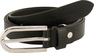 

RED Corvett Women Formal Black Genuine Leather Belt
