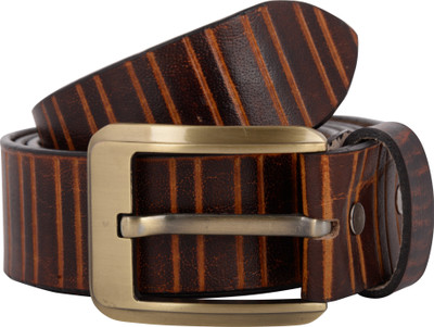 

Exotique Men Casual Brown Genuine Leather Belt