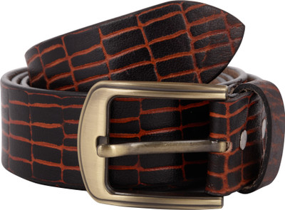 

Exotique Men Casual Black Genuine Leather Belt