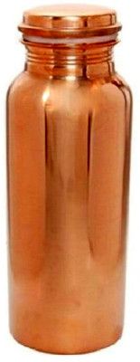 AJUX 100% Pure Copper Water Bottle 700 ml 700 ml Bottle(Pack of 1, Gold, Copper)