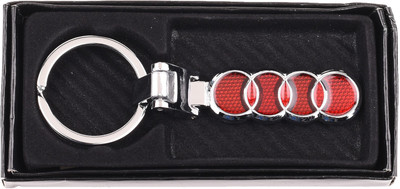 

Techpro Doublesided Metal Red Colour Audi Key Chain(Multicolor)