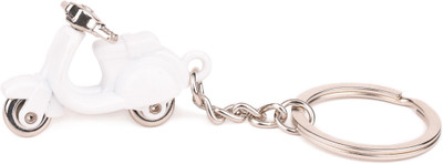 

Techpro White Vespa scooter Design Key Chain(Multicolor)