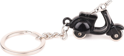 

Techpro Plastic Black Vespa scooter Design Key Chain(Multicolor)