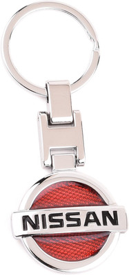 

Techpro Doublesided Metal Red Colour Nissan Key Chain(Multicolor)