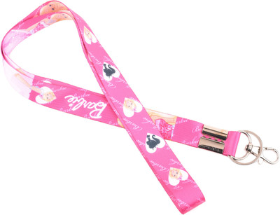 

Techpro Fabric Barbie Girl ID Tag Design Locking Key Chain(Multicolor)