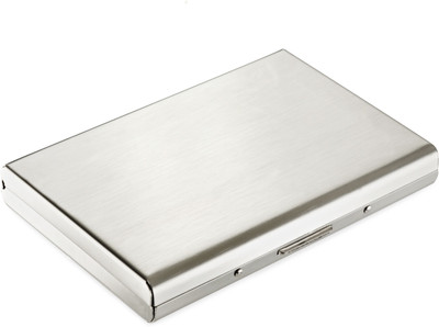 

Flipkart SmartBuy High Quality Silver Stylish Waterproof Executiv Credit/debit/ATM/ID/Visiting SUPER SLEEK, STURDY 10 Card Holder(Set of 1, Silver)