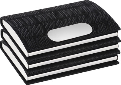 

Flipkart SmartBuy High Quality | Pack of 3 | Stylish Soft Black Credit/debit/ATM/ID/Visiting SUPER SLEEK, STURDY 10 Card Holder(Set of 3, Black)