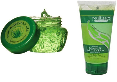 

Nature's Essence Aloevera Gel and Neem Face Wash(Set of 2)