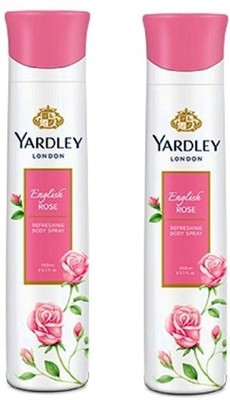 

yardley English Rose Body Spray - For Women(150 ml, Pack of 2)