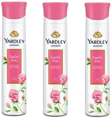 

yardley deodorant Body Spray - For Women(150 ml, Pack of 3)
