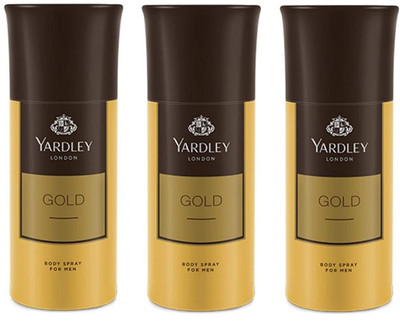 yardley Gold Deodorant Spray - For Men(150 ml, Pack of 60)