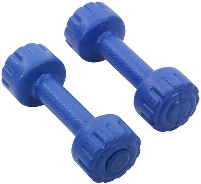 

APS | 1kg dumbells set (Non-Slippery Thick Handle Grip) Pack of 2 | Blue Color Fixed Weight Dumbbell(2 kg)