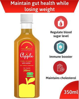 Neuherbs Apple Cider Vinegar with Mother 350 ml Apple Cider Vinegar(350 ml) available at flipkart for Rs.159