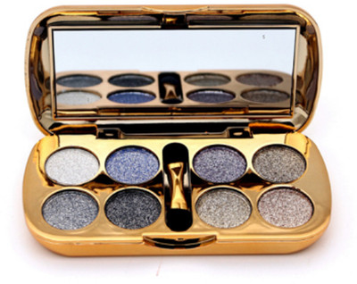 

Flikerway 8 Colors Waterproof Glitter Metallic Shimmer Eyeshadow Palette 16 g(04)