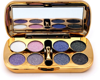 

Flikerway 8 Colors Waterproof Glitter Metallic Shimmer Eyeshadow Palette 16 g(01)