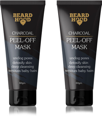 

Beardhood Charcoal Peel Off Mask | Skin DeTox, Deep Cleansing & Instant Glow (Pack of 2)(120 g)