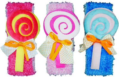 

FAVINO Crochet Cutwork Flower Baby Headband ( Blue , Peach , Pink ) 3 Pcs Set Head Band(Multicolor)