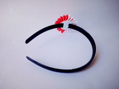 

darpan handicraft Flower Head Band Head Band(Orange)