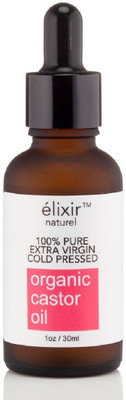 

élixir naturel Organic Castor Oil - USDA Certified 100% Pure Extra Virgin Cold Pressed - Best For Eyebrows, Eyelashes, Hair Growth, Acne Scars & Stretch Marks Hair Oil(30 ml)