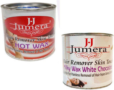 

j.j jumera jumera special combo hot wax with milky wax 650 Wax(300 g, Set of 2)