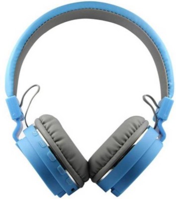 True Shop ™ SH-12 Bluetooth headphone with SD Card Slot/ with music and calling controls Bluetooth(Blue, In the Ear)