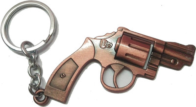 

Prime Key Chain Fancy Bronze colored Pistol Key Chain DK Key Chain