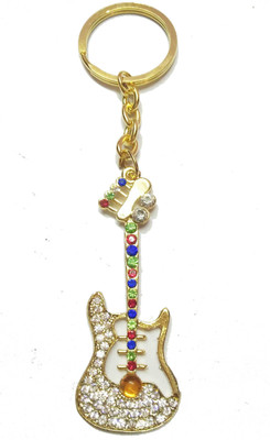 

Prime Key Chain Guitar with Handcrafted Stones Key Chain Key Chain
