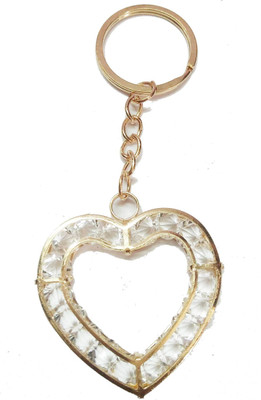 

Prime Key Chain Fancy Heart with Stone Work Key Chain DW Key Chain