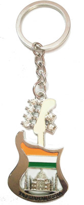 

Prime Key Chain GUITAR WITH Taj Mahal India Tricolor KeyChain DT Key Chain