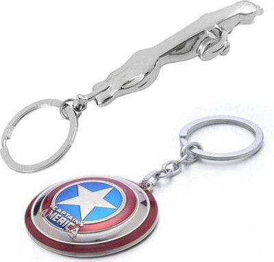 

CONFIDENT jAGUAR And Captain America Key Chain
