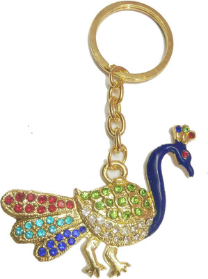 

Prime Key Chain Peacock Key Chain With Handcrafted Stone work A1 quality AC Key Chain