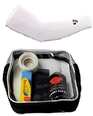 

SG One Cricket Bat Care Kit + One Pair Of Cricket Hand Sleeves (Color On Availability)- Cricket Kit