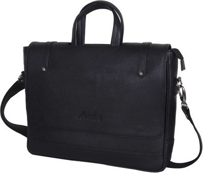

Leathox 15.6 inch Laptop Messenger Bag(Black)