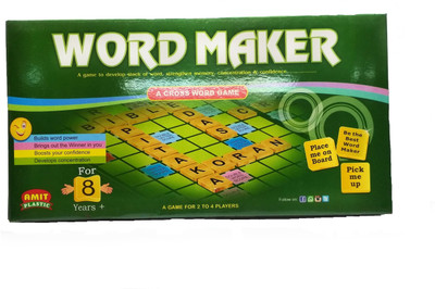 

ClueSteps Word Maker: A Cross Word Game For 2 to 4 Players(Multicolor)
