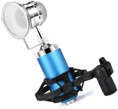 

ALONZO New-Condenser-Microphone-BM-3000-Studio Mic-Recording-with-Shock-Mount- Microphone(Blue)