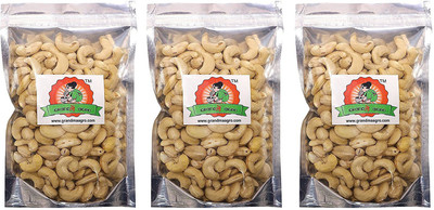 Grandma Agro Cashew Nuts (Kaju), (250g+ 250g+ 250g) (Pack of 3) Cashews(750 g, Pouch)