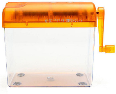 

Royalkart Hand Operated Paper Shredder Mini Cutting Machine Portable Manual A4 Paper Cutting Tool Desktop Stationery (Orange) Paper Trimmer(2)