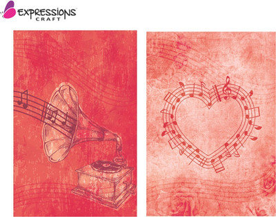 

Expressions Craft Stamps Decoupage Paper A4 Multipurpose Paper(Set of 1, Red)