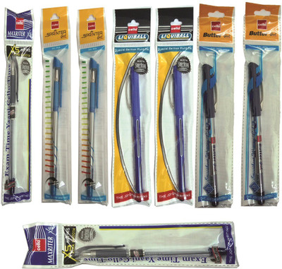 

Cello MAXRITER XS EXTRA SMOOTH BALL PEN+BUTTER GEL PEN+ LIQUIBALL SPECIAL GERMAN FLUID INK BALL PEN +SPRINTER GEL PEN Ball Pen(Pack of 8)