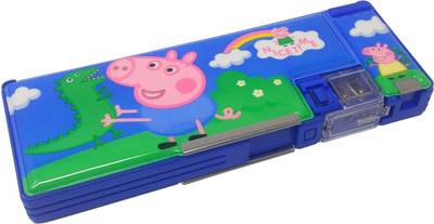 

Parteet Box Cartoon Art Plastic Pencil Box(Set of 1, Blue)