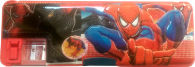 

HOTDEALZZ Small Spiderman Art Plastic Pencil Box(Set of 1, Red)